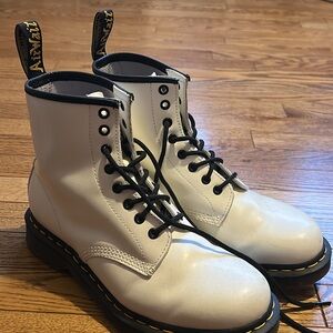 Dr. Martens White Combat Boots